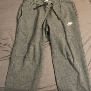 Open-Bottom Nike Sweatpants
